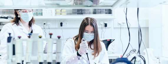 female scientist in the lab